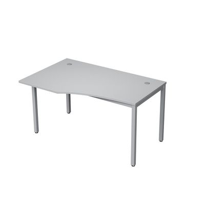 Avance 6М.022 (Серый арктик/алюминий матовый) Стол криволинейн.левый