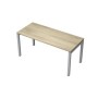 Avance 6М.504 (Нордвуд/алюминий матовый) Стол рабочий