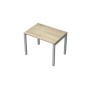 Avance 6М.507 (Нордвуд/алюминий матовый) Стол рабочий