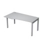 Avance 6М.520 (Серый арктик/алюминий матовый) Стол криволинейный левый