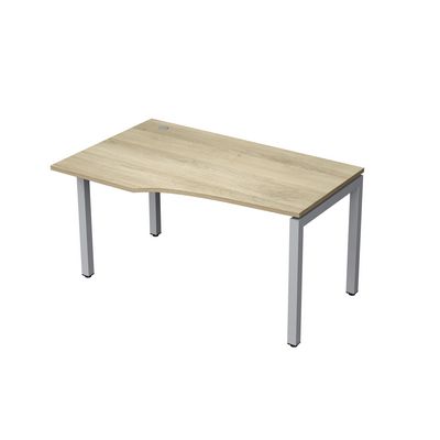 Avance 6М.522 (Нордвуд/алюминий матовый) Стол криволинейный левый