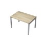 Avance 6М.588 (Нордвуд/алюминий матовый) Стол рабочий