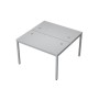Avance 6МБ.268 (Серый арктик/алюминий матовый) Бенч-система на два рабочих места