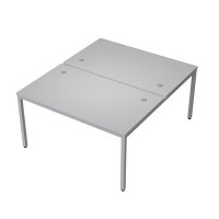 Avance 6МБ.289 (Серый арктик/алюминий матовый) Бенч-система на два рабочих места