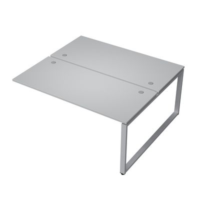 Avance 6МБК-О.6264 (Серый арктик/алюминий матовый) Бенч-система на 2 рабочих места, конечный модуль