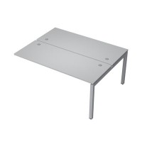 Avance 6МБК.5264 (Серый арктик/алюминий матовый) Бенч-система на 2 рабочих места, конечный модуль