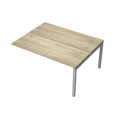 Avance 6МБК.5264 (Нордвуд/алюминий матовый) Бенч-система на 2 рабочих места, конечный модуль