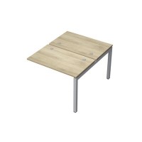 Avance 6МБК.5267 (Нордвуд/алюминий матовый) Бенч-система на 2 рабочих места, конечный модуль