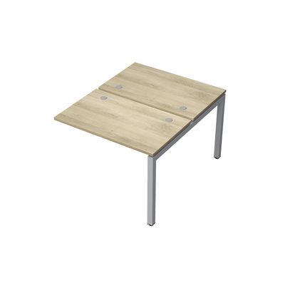 Avance 6МБК.5267 (Нордвуд/алюминий матовый) Бенч-система на 2 рабочих места, конечный модуль