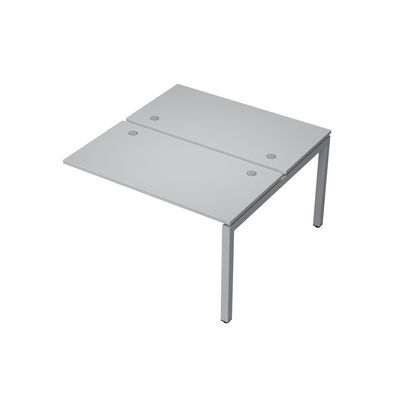 Avance 6МБК.5268 (Серый арктик/алюминий матовый) Бенч-система на 2 рабочих места, конечный модуль