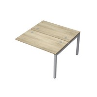 Avance 6МБК.5268 (Нордвуд/алюминий матовый) Бенч-система на 2 рабочих места, конечный модуль