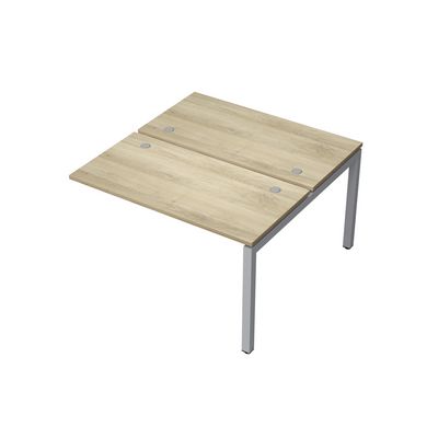 Avance 6МБК.5268 (Нордвуд/алюминий матовый) Бенч-система на 2 рабочих места, конечный модуль