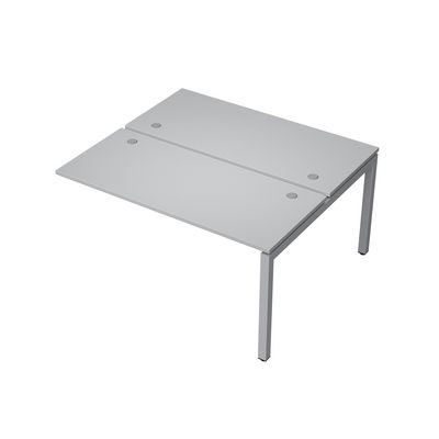 Avance 6МБК.5269 (Серый арктик/алюминий матовый) Бенч-система на 2 рабочих места, конечный модуль