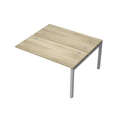 Avance 6МБК.5269 (Нордвуд/алюминий матовый) Бенч-система на 2 рабочих места, конечный модуль