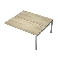 Avance 6МБК.5274 (Нордвуд/алюминий матовый) Бенч-система на 2 рабочих места, конечный модуль