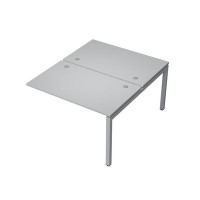 Avance 6МБК.5278 (Серый арктик/алюминий матовый) Бенч-система на 2 рабочих места, конечный модуль