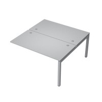 Avance 6МБК.5279 (Серый арктик/алюминий матовый) Бенч-система на 2 рабочих места, конечный модуль