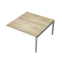 Avance 6МБК.5279 (Нордвуд/алюминий матовый) Бенч-система на 2 рабочих места, конечный модуль