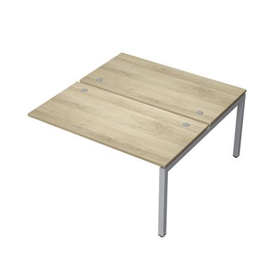 Avance 6МБК.5279 (Нордвуд/алюминий матовый) Бенч-система на 2 рабочих места, конечный модуль