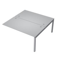 Avance 6МБК.5284 (Серый арктик/алюминий матовый) Бенч-система на 2 рабочих места, конечный модуль