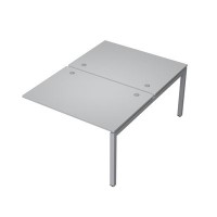 Avance 6МБК.5288 (Серый арктик/алюминий матовый) Бенч-система на 2 рабочих места, конечный модуль