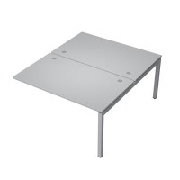 Avance 6МБК.5289 (Серый арктик/алюминий матовый) Бенч-система на 2 рабочих места, конечный модуль