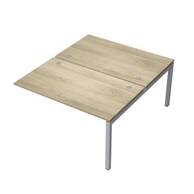 Avance 6МБК.5289 (Нордвуд/алюминий матовый) Бенч-система на 2 рабочих места, конечный модуль