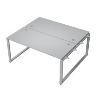 Avance 6МБН-О.6269 (Серый арктик/алюминий матовый) Бенч-система на 2 рабочих места, начальный модуль