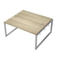 Avance 6МБН-О.6269 (Нордвуд/алюминий матовый) Бенч-система на 2 рабочих места, начальный модуль