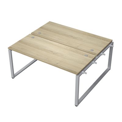 Avance 6МБН-О.6278 (Нордвуд/алюминий матовый) Бенч-система на 2 рабочих места, начальный модуль