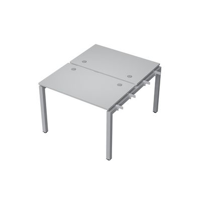 Avance 6МБН.5267 (Серый арктик/алюминий матовый) Бенч-система на 2 рабочих места, начальный модуль