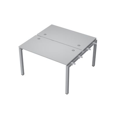 Avance 6МБН.5268 (Серый арктик/алюминий матовый) Бенч-система на 2 рабочих места, начальный модуль