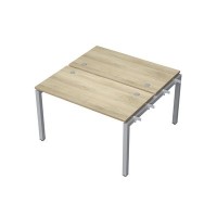 Avance 6МБН.5268 (Нордвуд/алюминий матовый) Бенч-система на 2 рабочих места, начальный модуль