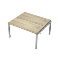 Avance 6МБН.5269 (Нордвуд/алюминий матовый) Бенч-система на 2 рабочих места, начальный модуль