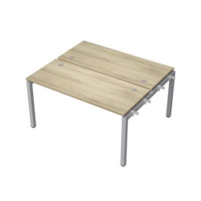 Avance 6МБН.5269 (Нордвуд/алюминий матовый) Бенч-система на 2 рабочих места, начальный модуль