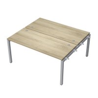 Avance 6МБН.5274 (Нордвуд/алюминий матовый) Бенч-система на 2 рабочих места, начальный модуль