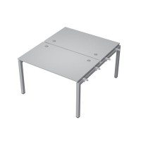 Avance 6МБН.5278 (Серый арктик/алюминий матовый) Бенч-система на 2 рабочих места, начальный модуль