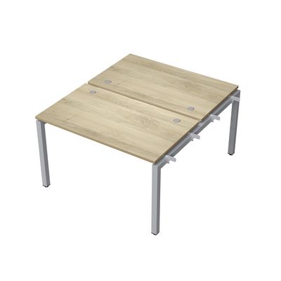 Avance 6МБН.5278 (Нордвуд/алюминий матовый) Бенч-система на 2 рабочих места, начальный модуль