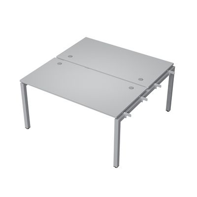 Avance 6МБН.5279 (Серый арктик/алюминий матовый) Бенч-система на 2 рабочих места, начальный модуль