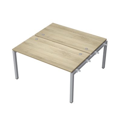 Avance 6МБН.5279 (Нордвуд/алюминий матовый) Бенч-система на 2 рабочих места, начальный модуль