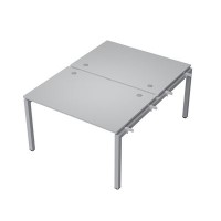 Avance 6МБН.5284 (Серый арктик/алюминий матовый) Бенч-система на 2 рабочих места, начальный модуль