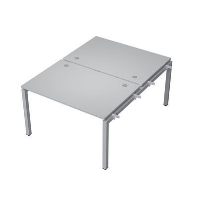 Avance 6МБН.5288 (Серый арктик/алюминий матовый) Бенч-система на 2 рабочих места, начальный модуль