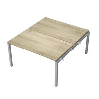 Avance 6МБН.5289 (Нордвуд/алюминий матовый) Бенч-система на 2 рабочих места, начальный модуль