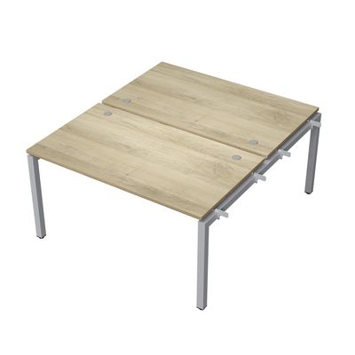 Avance 6МБН.5289 (Нордвуд/алюминий матовый) Бенч-система на 2 рабочих места, начальный модуль