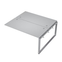 Avance 6МБС-О.6278 (Серый арктик/алюминий матовый) Бенч-система на 2 рабочих места, средний модуль