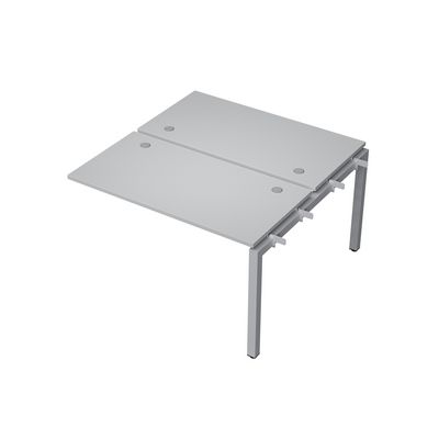 Avance 6МБС.5268 (Серый арктик/алюминий матовый) Бенч-система на 2 рабочих места, средний модуль