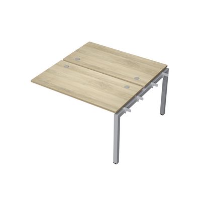 Avance 6МБС.5268 (Нордвуд/алюминий матовый) Бенч-система на 2 рабочих места, средний модуль