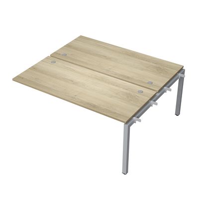 Avance 6МБС.5274 (Нордвуд/алюминий матовый) Бенч-система на 2 рабочих места, средний модуль