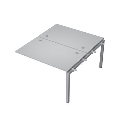 Avance 6МБС.5278 (Серый арктик/алюминий матовый) Бенч-система на 2 рабочих места, средний модуль