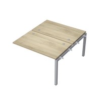 Avance 6МБС.5278 (Нордвуд/алюминий матовый) Бенч-система на 2 рабочих места, средний модуль